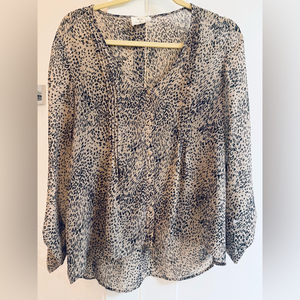Pins and Needles | Leopard Print Blouse